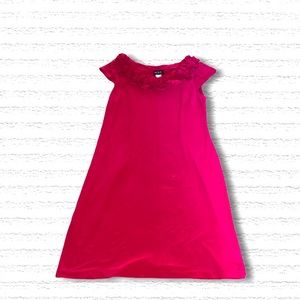 MSK Bright Pink Floral Top Polyester Dress Size 4